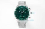 Copy IWC Schaffhausen Portugieser Green Dial Stainless Steel Band AZ Factory Watch